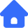 Ícone de uma casa azul