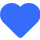 Ícone de um coração azul